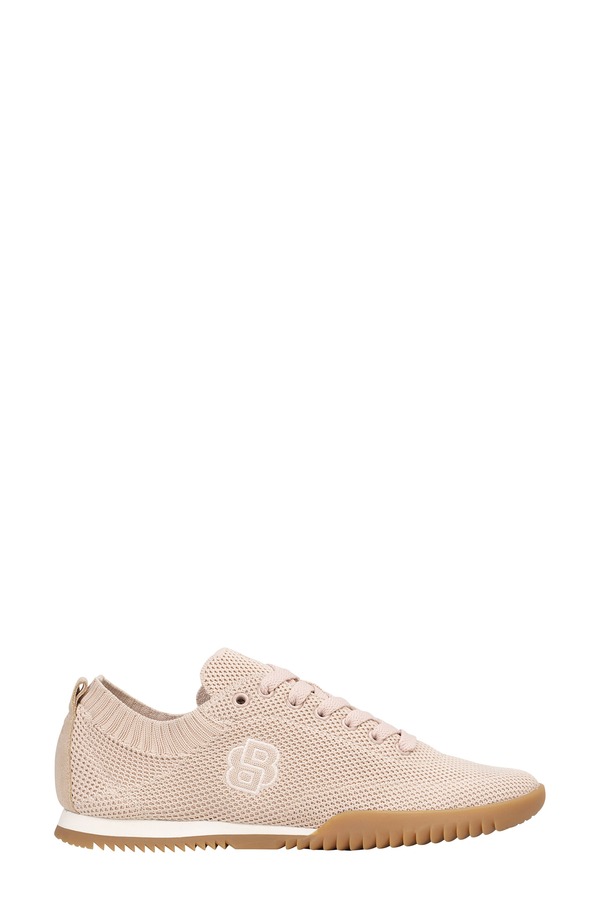 主任者 レディース シューズ スニーカー 編み物 BOSS Carlynn Knit Sneaker Open Red 赤いこと