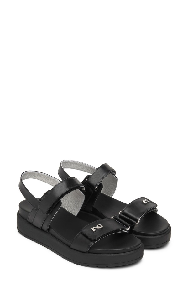 ネーロ ジャルディーニ レディース シューズ パンプス プラットホーム サンダル NeroGiardini Slingback Platform Wedge Sandal Black 黒いこと