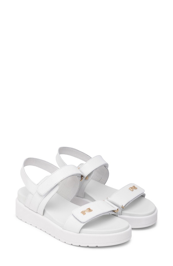 ネーロ ジャルディーニ レディース シューズ パンプス プラットホーム サンダル NeroGiardini Slingback Platform Wedge Sandal White 白いこと