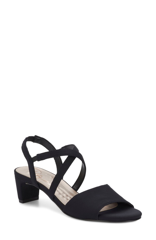 ロスハンマーソン レディース シューズ 踵 サンダル Ros Hommerson Liza Slingback Sandal Black Microtouch 黒いこと