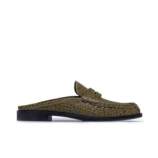 ベルナード レディース シューズ パンプス 置き目毛皮 Bernardo Footwear Tilda Mule Loafer Mule Dark Olive オリーブ