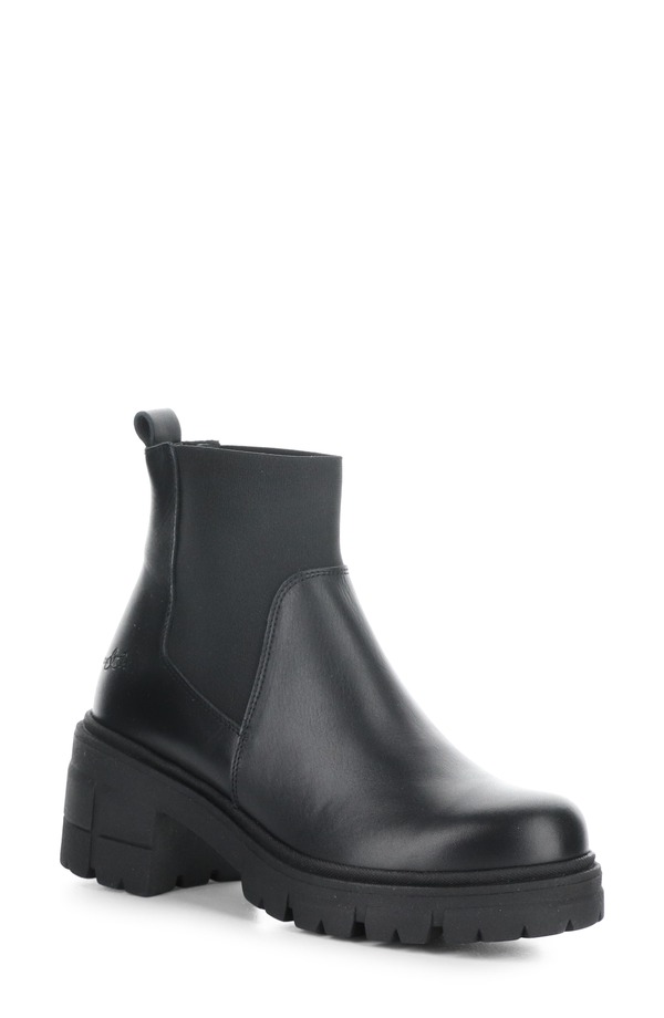 ボスアンドコー レディース シューズ ブーツ・レインブーツ チェルシーブーツ チェルシー Bos. \u0026 Co. Bianc Lug Sole Chelsea Boot Black Feel/Elastic 黒いこと