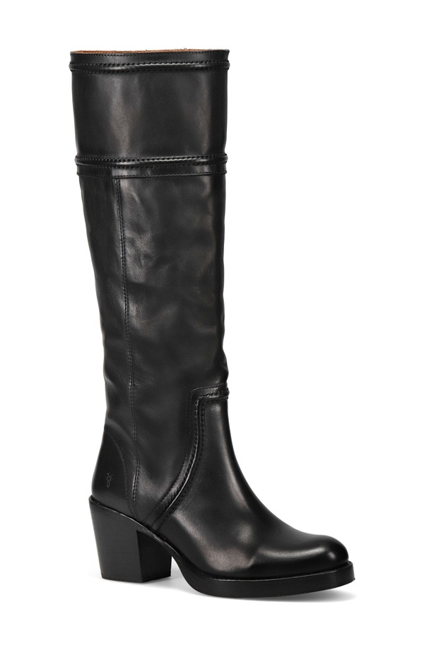 飛球 レディース シューズ ブーツ・レインブーツ Frye Jean Knee High Boot Black 黒いこと