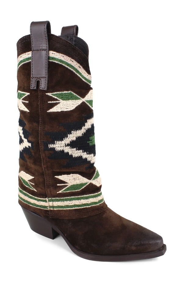 ジジ レディース シューズ ブーツ・レインブーツ ZIGI Azra Western Boot Brwn Suede