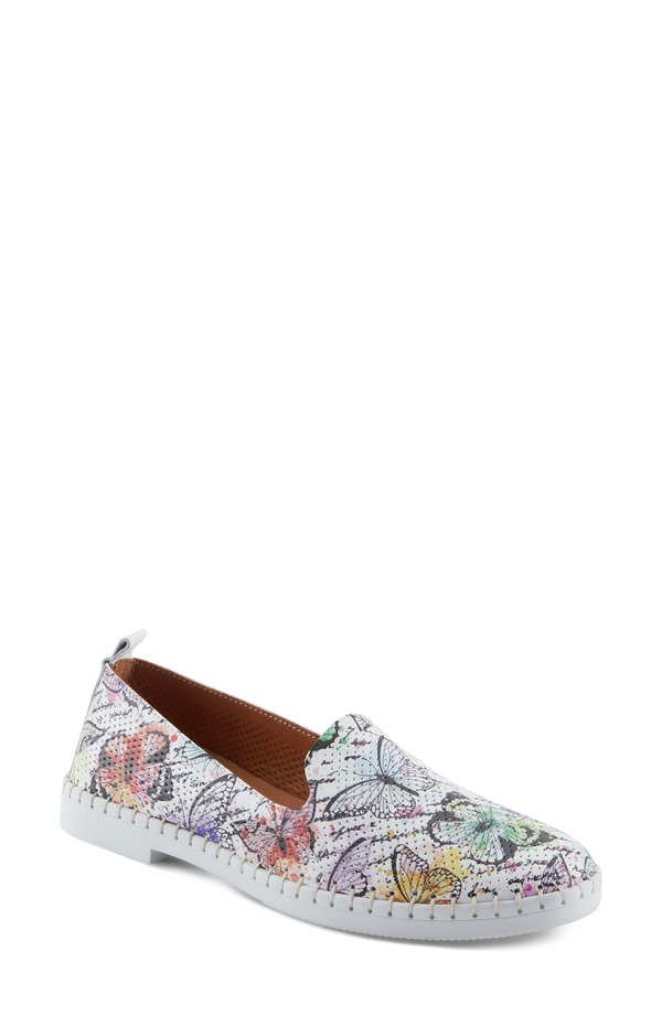 春月踏み段 レディース シューズ スニーカー Spring Step Carraway Slip-On Sneaker Purple Multi パープル
