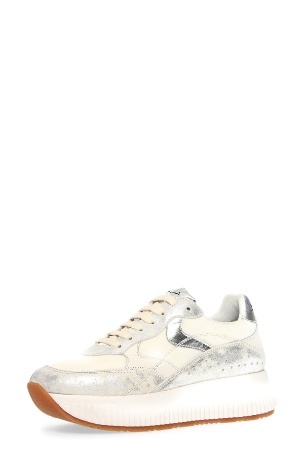 ボイルブランシェ レディース シューズ スニーカー プラットホーム Voile Blanche Lana Fresh Platform Sneaker Silver White 白いこと
