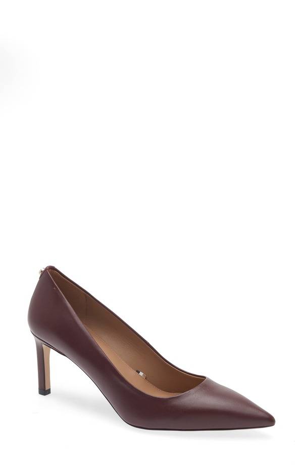 雇い主 レディース シューズ パンプス BOSS Janet Pointed Toe Pump Dark Red 赤いこと