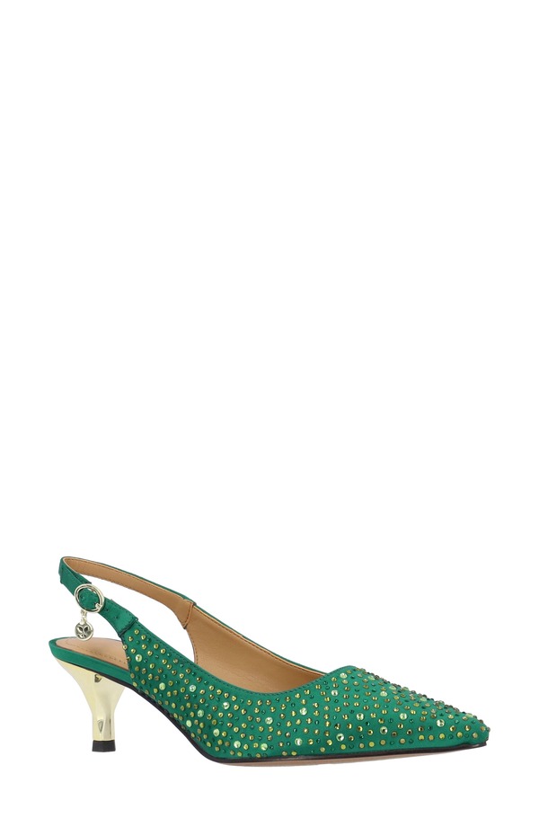 ジェイレニー レディース シューズ パンプス J. Rene Ferryanne Slingback Pointed Toe Pump Green 緑であること