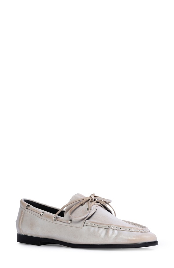 ブラックスエードスタジオ レディース シューズ パンプス BLACK SUEDE STUDIO Davy Boat Shoe White Vintage 白いこと