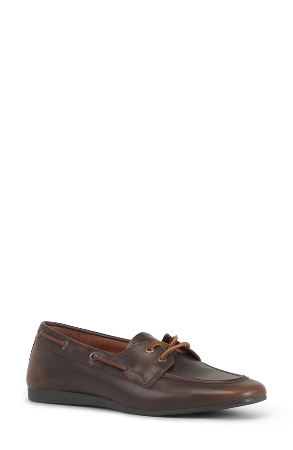 ヴァガボンド レディース シューズ スニーカー Vagabond Shoemakers Hillary Boat Shoe Brown 赤銅色