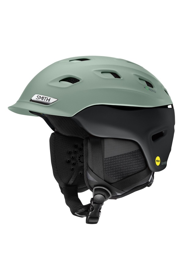 スミス レディース 添え物 かぶり笠 Smith Vantage Snow Helmet with ミップス Matte Sage Brush / Black 黒いこと