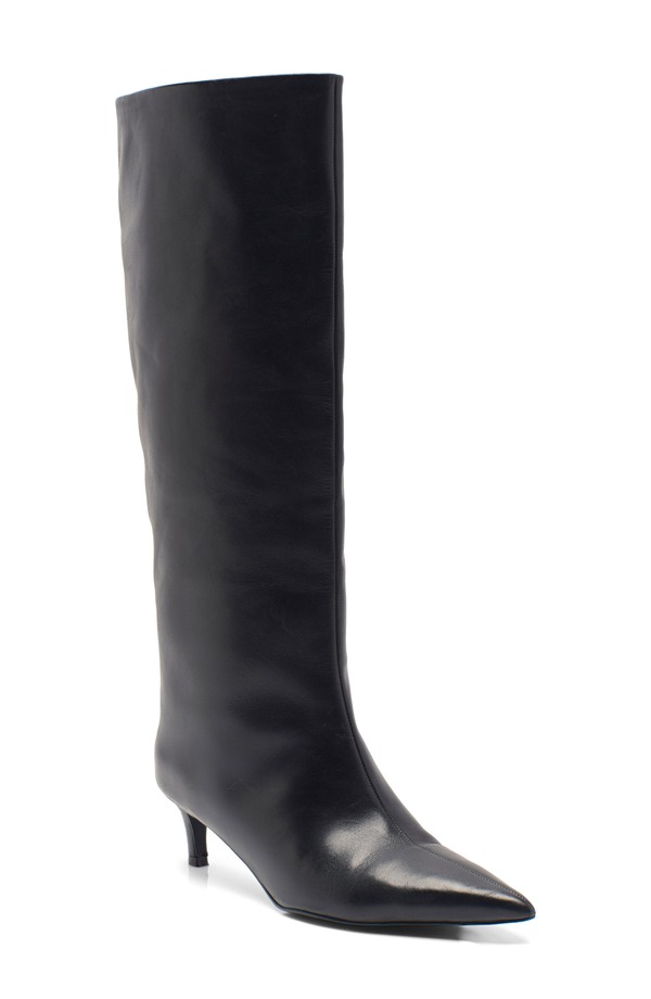 フリーピープル レディース シューズ ブーツ・レインブーツ Free People Kiki Knee High Boot Black Leather 黒いこと