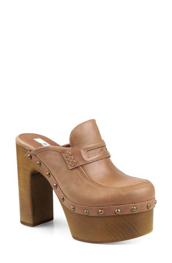 ジジ レディース シューズ サンダル プラットホーム ZIGI Jiggy Platform Clog Tan Leather タン