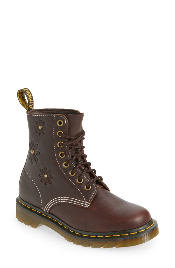 お医者さんマーチン レディース シューズ ブーツ・レインブーツ Dr. Martens 1460 パスカル Boot Dark Brown 赤銅色