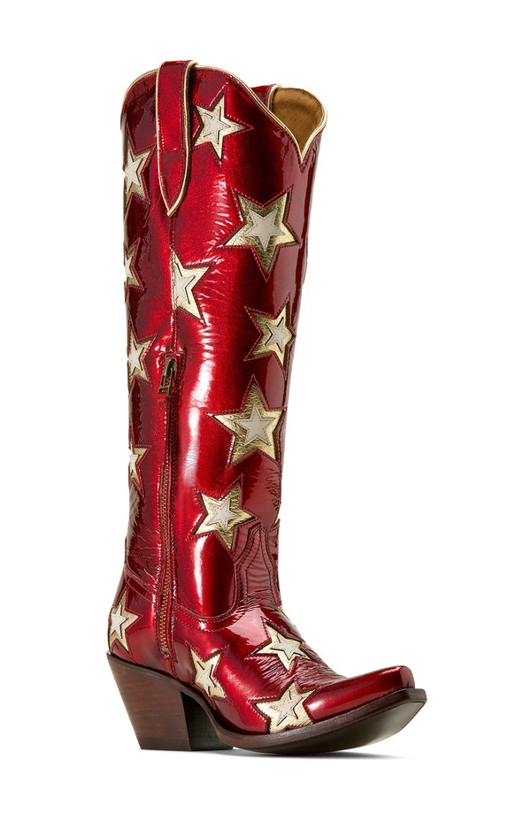 アリアト レディース シューズ ブーツ・レインブーツ Ariat Casanova Star X Toe Western Boot Red 赤いこと
