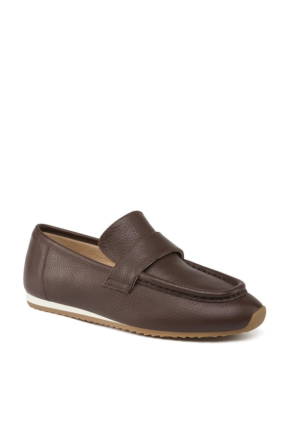 ジェースライズ レディース シューズ スリッポン・ローファー なめし革 JSlides Palmer Leather Loafer Brown 赤銅色