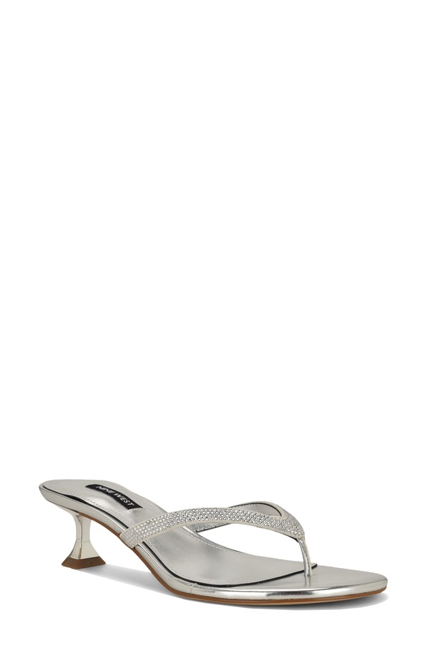 ナインウェスト レディース シューズ パンプス Nine West Cruiseh Flip Flop Silver 040 しろがね色