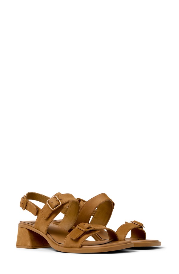 カンペール レディース シューズ パンプス サンダル Camper Kora Slingback Sandal Medium Brown 赤銅色