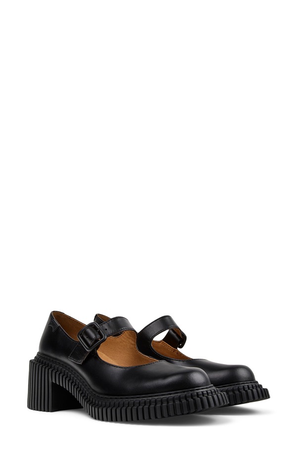 カンペール レディース シューズ パンプス Camper Pix Mary Jane Flat Black Dark 黒いこと