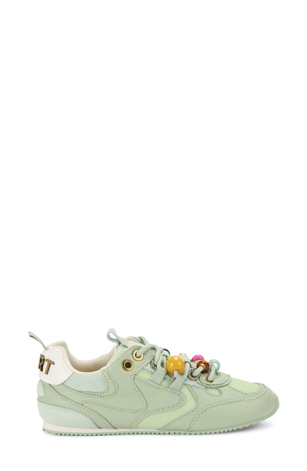 カートジェイガーロンドン レディース シューズ スニーカー Kurt Geiger London Kurt Bead Slim Runner Sneaker Light/ Pastel Green 緑であること