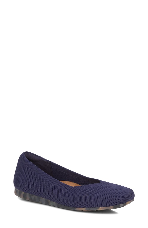 ロスハンマーソン レディース シューズ パンプス Ros Hommersoniki Ballet Flat Navy Knit 米国海軍
