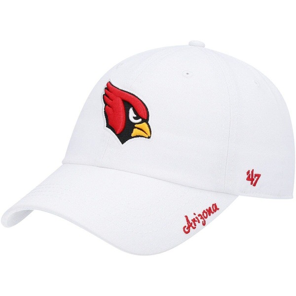 フォーティーセブン レディース 付属物 鳥打ち帽 ロゴタイプ Women\u0027s \u002747 White Arizona Cardinals Miata Clean Up Logo Adjustable Hat White 白いこと