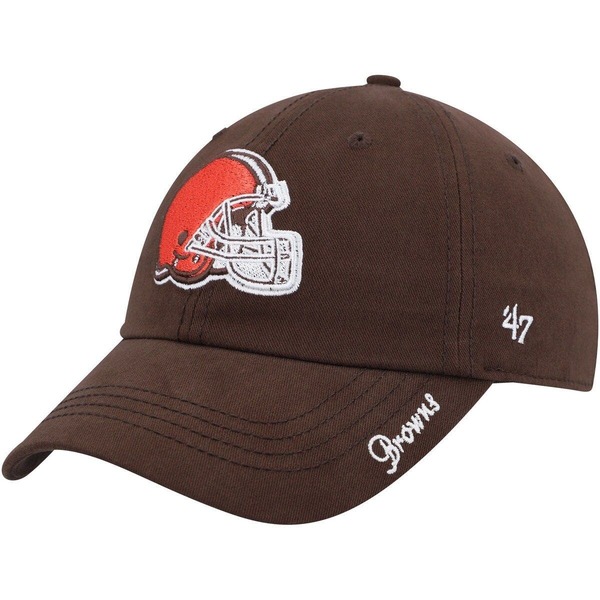 フォーティーセブン レディース 付属物 鳥打ち帽 ロゴタイプ Women\u0027s \u002747 Brown Cleveland Browns Miata Clean Uprimary Logo Adjustable Hat Brown 赤銅色