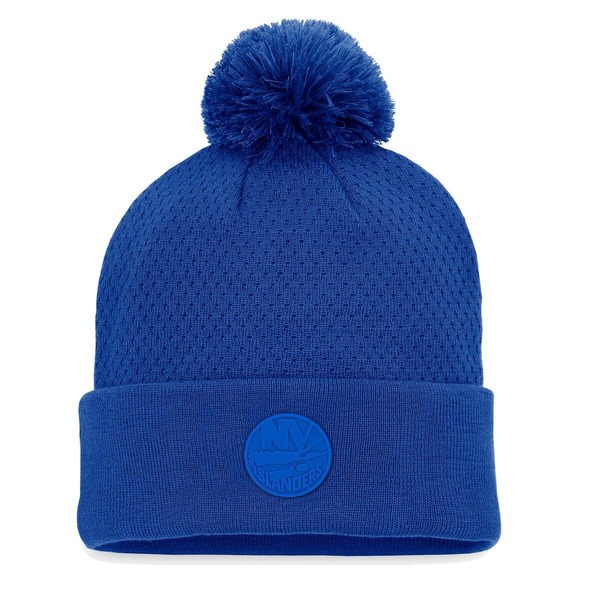 ファナティクス レディース 付属物 鳥打ち帽 編み物 Women\u0027s Fanatics Branded Royal New York Islanders Authentic Proad Cuffed Knit Hat with Pom Royal