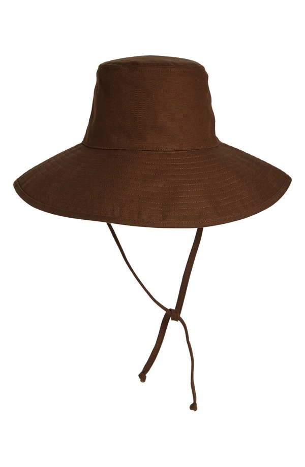 仕合わせオブ色つや レディース 付属物 鳥打ち帽 綿織物 Lack of Color Holiday Cotton Canvas Bucket Hat Brown 赤銅色