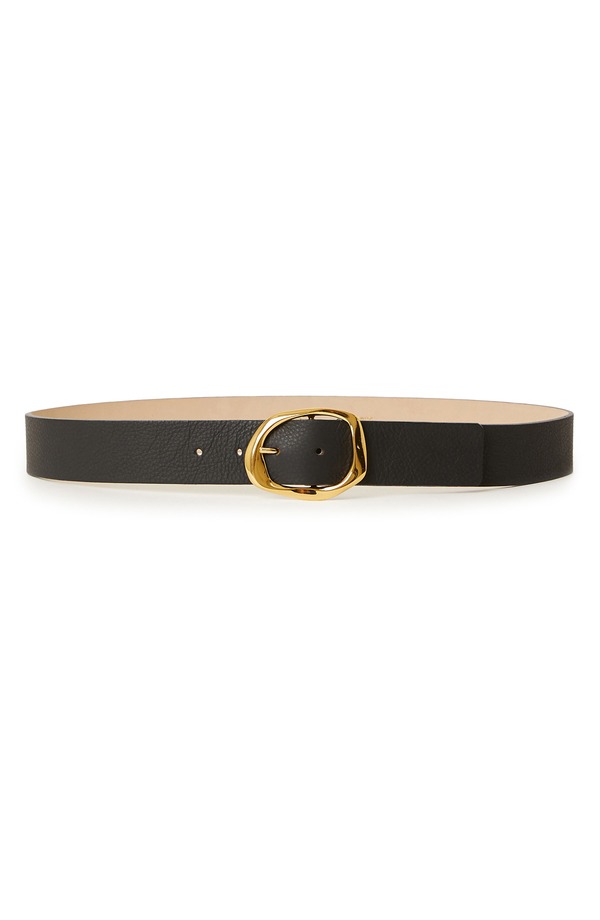 ビーロウザベルト レディース 佩び物 ミニ なめし革 B-Low the Belt Edmond Mini Leather Belt Black Gold 黒いこと