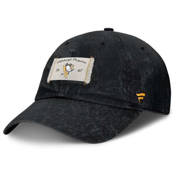 ファナティクス レディース 付属物 鳥打ち帽 Women\u0027s Fanatics Black Pittsburgh Penguins Heritage Away Game Adjustable Hat Black 黒いこと