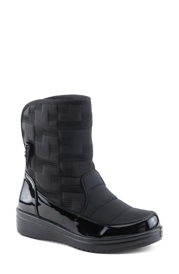 フレクサス レディース シューズ ブーツ・レインブーツ Flexus by Spring Step Daffo Waterproofaux Shearling Lined Boot Black 黒いこと