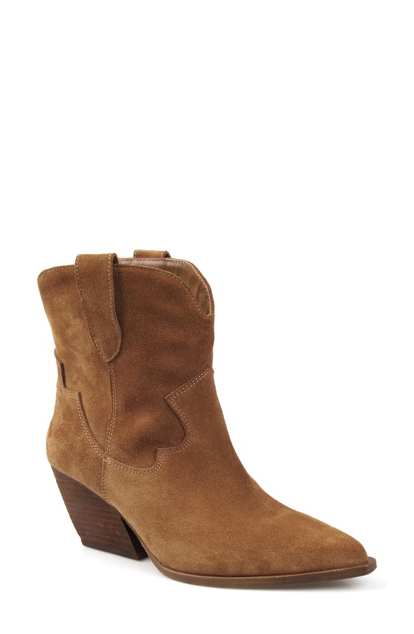 ジジ レディース シューズ ブーツ・レインブーツ ZIGI Victoryy Pointed Toe Western Bootan Suede タン