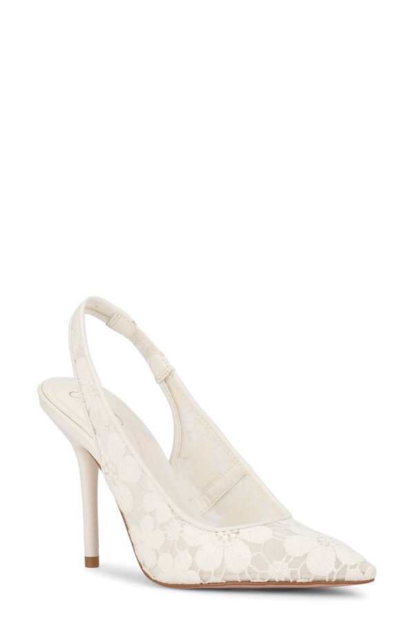ジェシカシンプソン レディース シューズ 踵 Jessica Simpson Liliere Slingback Pointed Toe Pump Bright White 白いこと