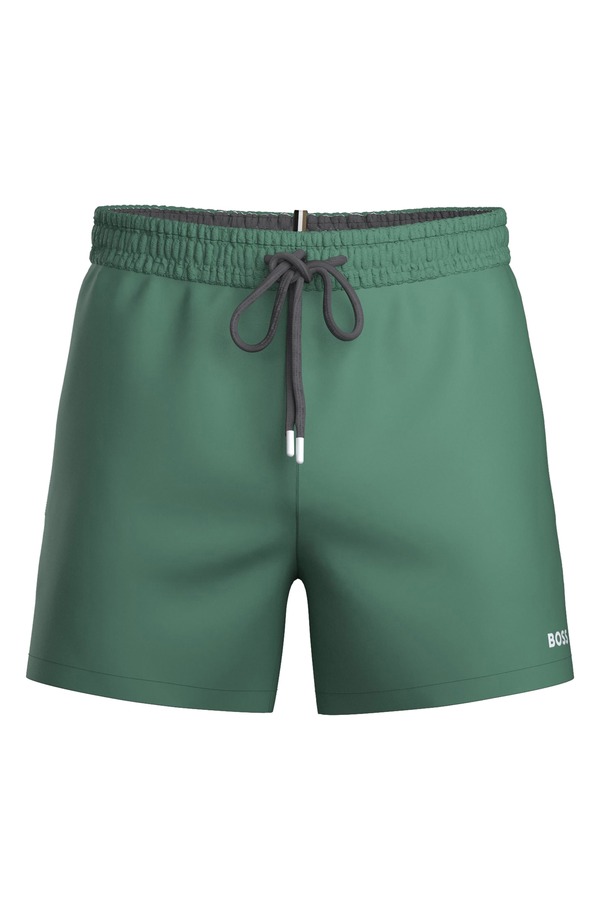 主任者 メンズ 水泳着 二分の一ズボン下・さる股引き BOSS Tio Swim Trunks Open Green 緑であること