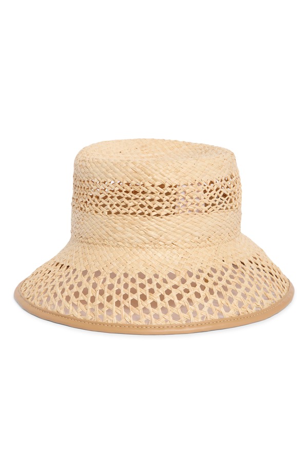 ヴィンス レディース 付属物 鳥打ち帽 Vince Open Weave Raffia Bucket Hat Natural