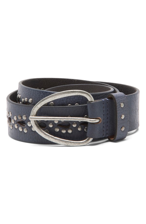 フリーピープル レディース 添え物 三尺帯 なめし革 Free People Preston Stud Leather Belt Sea Salt