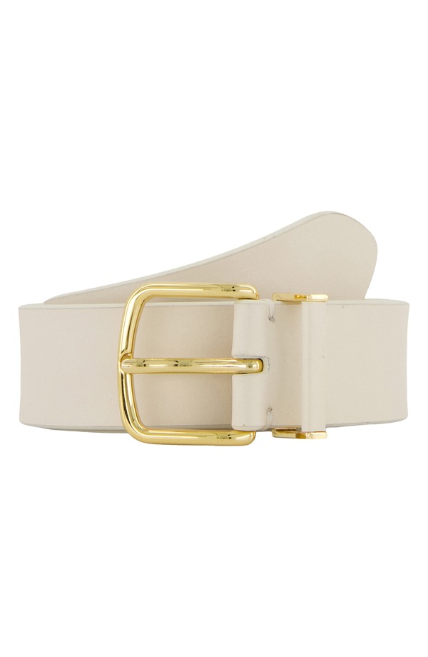 ヴィンス レディース 添え物 三尺帯 なめし革 Vince Kaia Leather Belt Milk