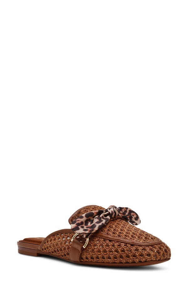 アンクライン レディース シューズ パンプス Anne Klein Avery Mule Brown Leopard ブラウン|ReVida 店