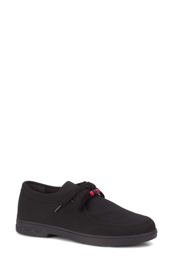 ロスハンマーソン レディース シューズ パンプス スピード競技 Ros Hommerson Greer Wateresistant Lace-Up Shoe Blacknit 黒いこと