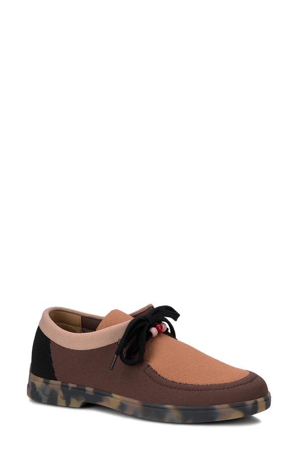 ロスハンマーソン レディース シューズ パンプス スピード競技 Ros Hommerson Greer Wateresistant Lace-Up Shoe Brown Multi Knit 赤銅色