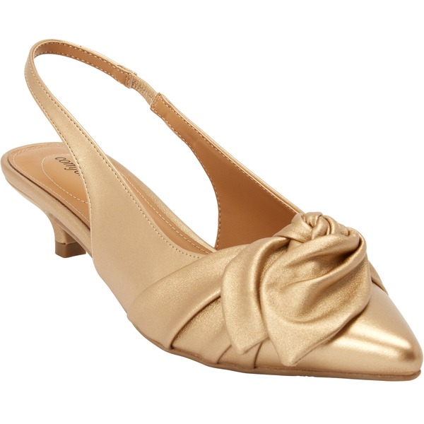 コンフォートビュー レディース シューズ ヒール Comfortview The Tia Slingback Gold ゴールド｜ReVida 店