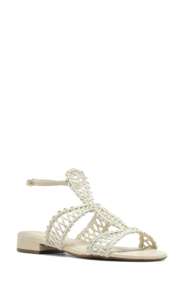 アレッツォ レディース シューズ ヒール サンダル アンクル Arezzo Ciarankle Strap Sandal Panacota|ReVida 店