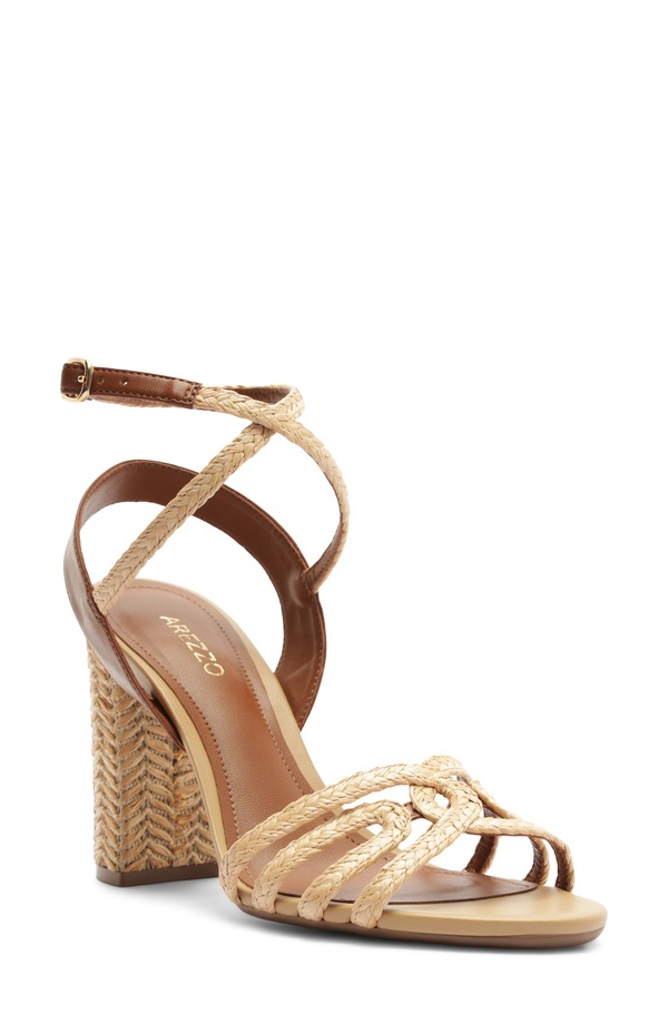 アレッツォ レディース シューズ サンダル アンクル Arezzo Ariankle Strap Sandal Natural/ Soul Natural｜ReVida 店