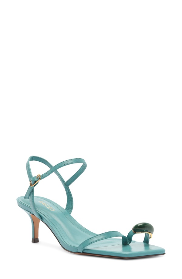 アレッツォ レディース シューズ ヒール サンダル アンクル Arezzo Sofiankle Strap Sandal Blue Bloom ブルー|ReVida 店
