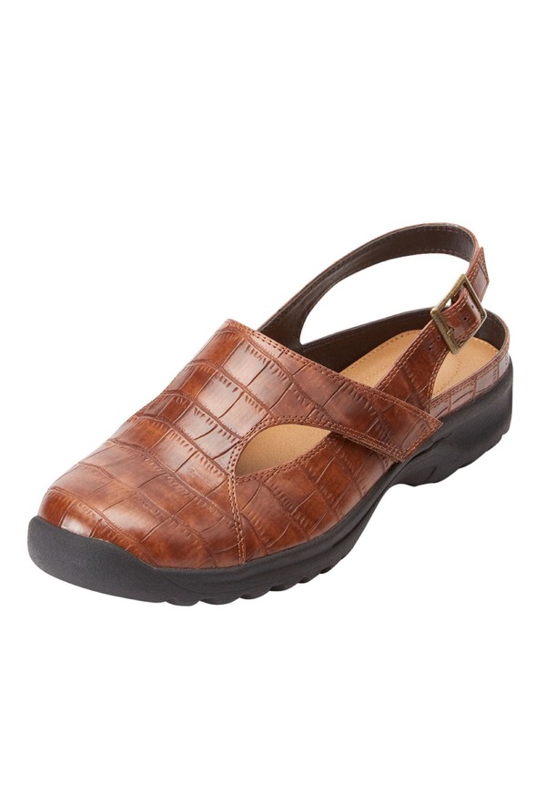 コンフォートビュー レディース シューズ パンプス Comfortview The Mariam Sling Brown 赤銅色