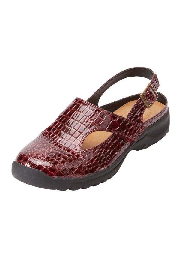 コンフォートビュー レディース シューズ パンプス Comfortview The Mariam Sling Dark Berry