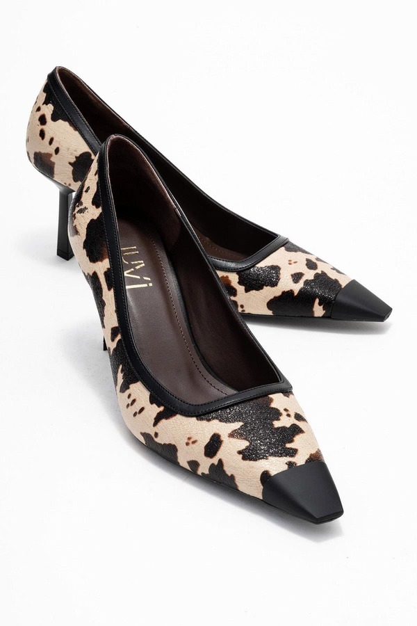 プロローグシューズ レディース パンプス Prologue Shoes Rona Pointed Toe Pump Leopard Printed アニマル｜ReVida 店