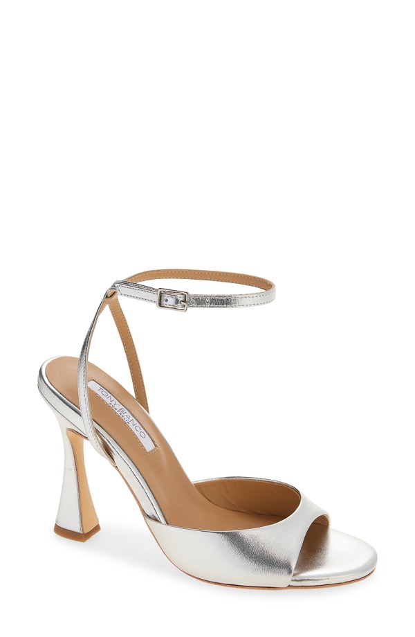トニービアンコ レディース シューズ ヒール サンダル アンクル Tony Bianco Violet Ankle Strap Sandal Silver Nappa Metallic シルバー｜ReVida 店