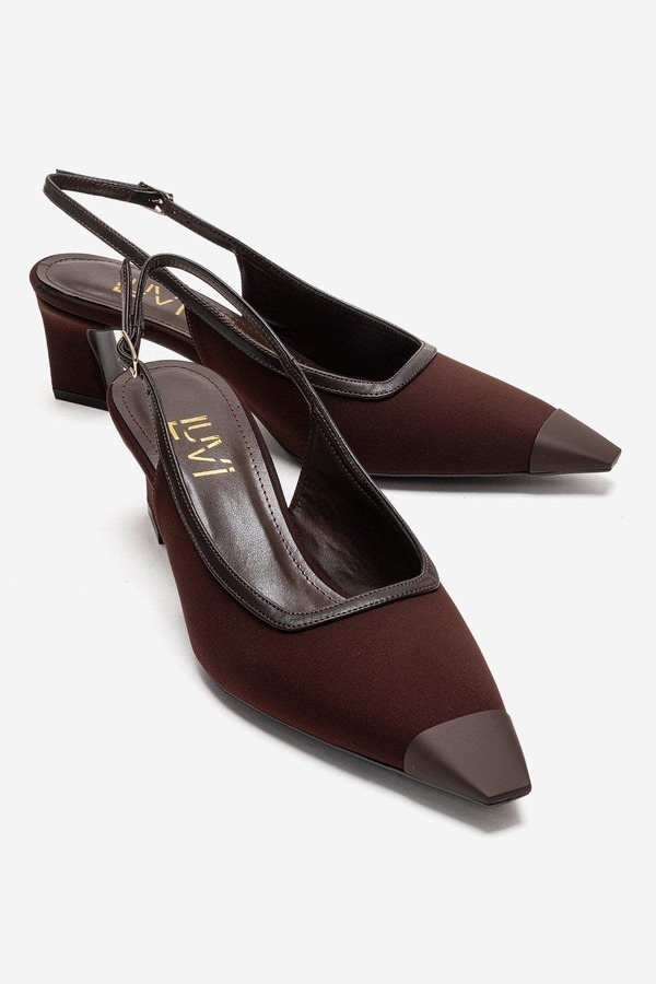プロローグシューズ レディース パンプス ヒール Prologue Shoes Hilda Block Heel Pump Brown ブラウン｜ReVida 店